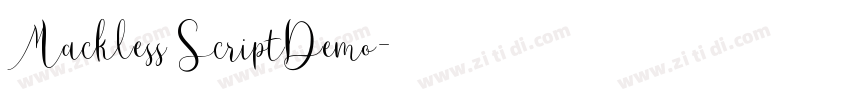 Mackless ScriptDemo字体转换